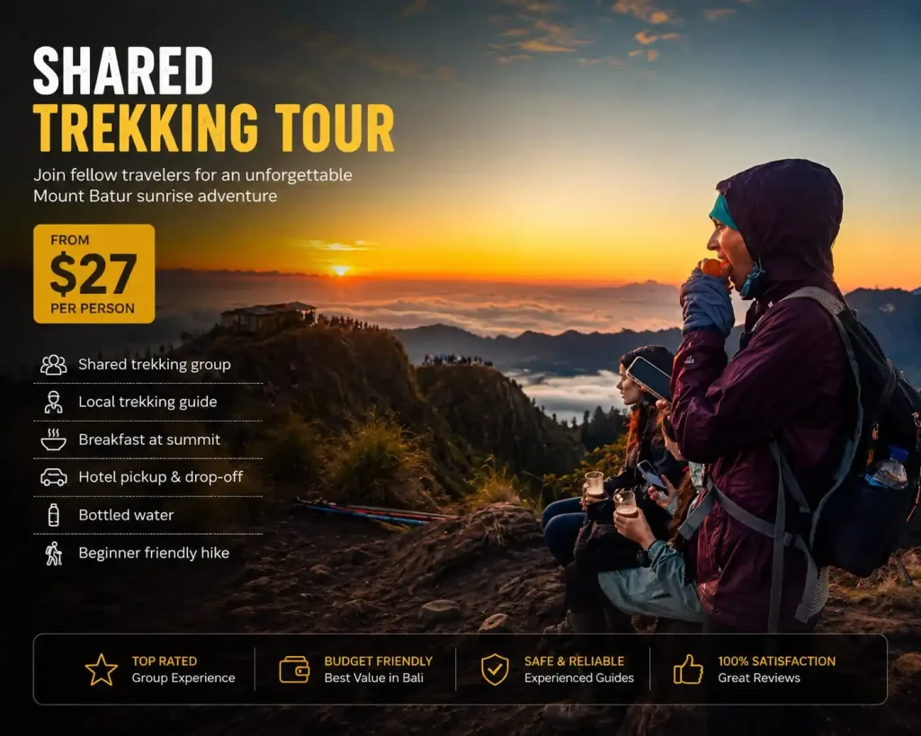 Guided Mount Batur trek Bali