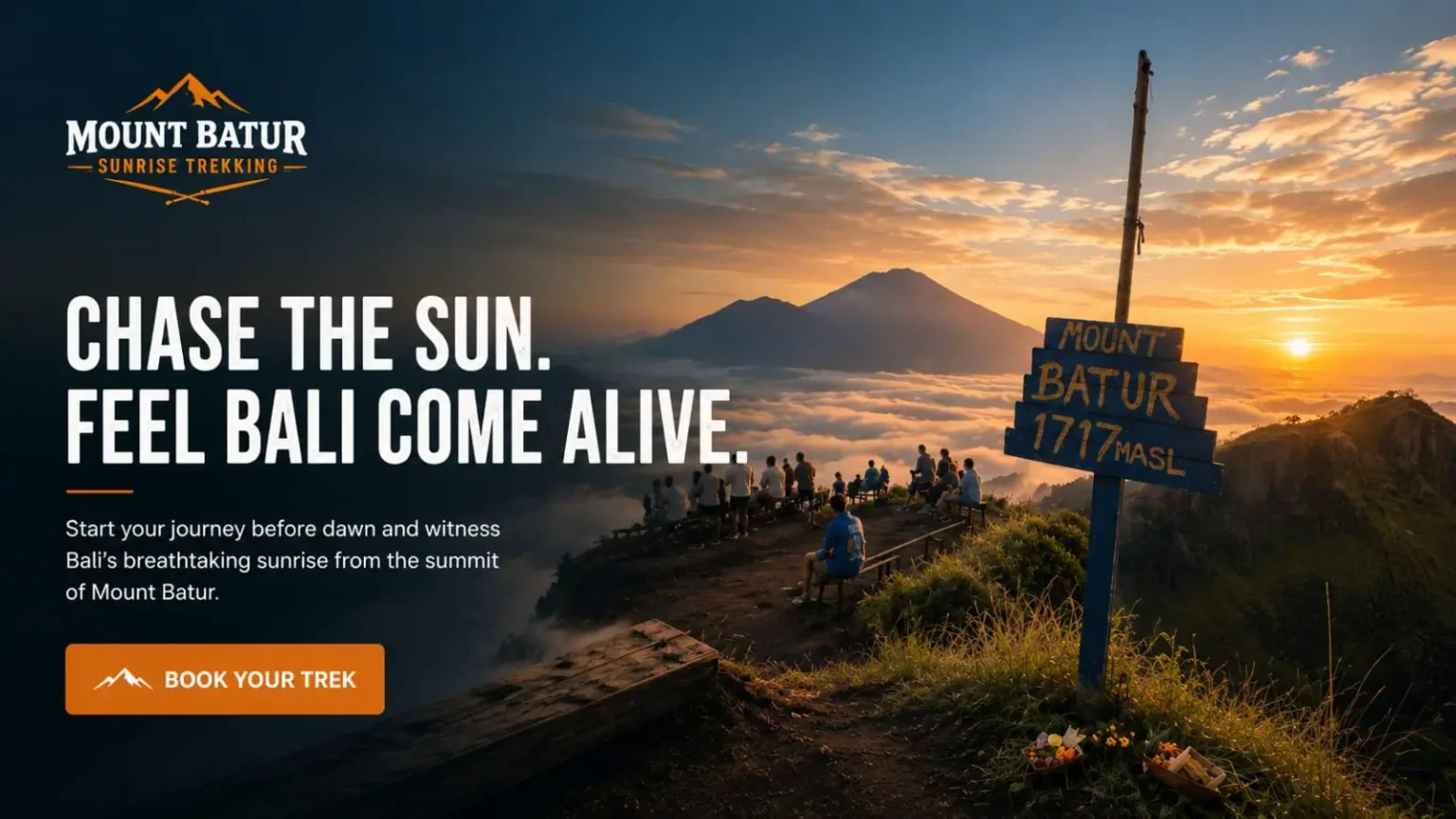 Mount Batur sunrise trekking from Ubud in Bali
